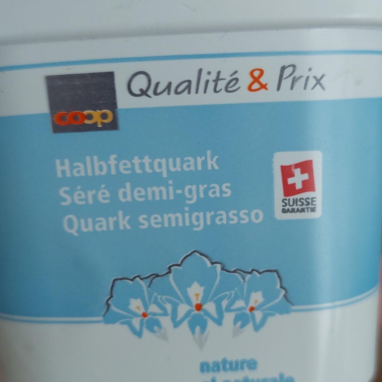 Fotografie - Halbfettquark Coop Qualite & Prix