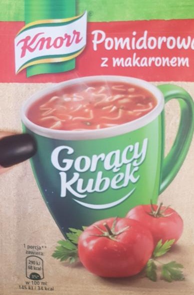 Fotografie - Pomidorowa z makaronem goracy kubek Knorr