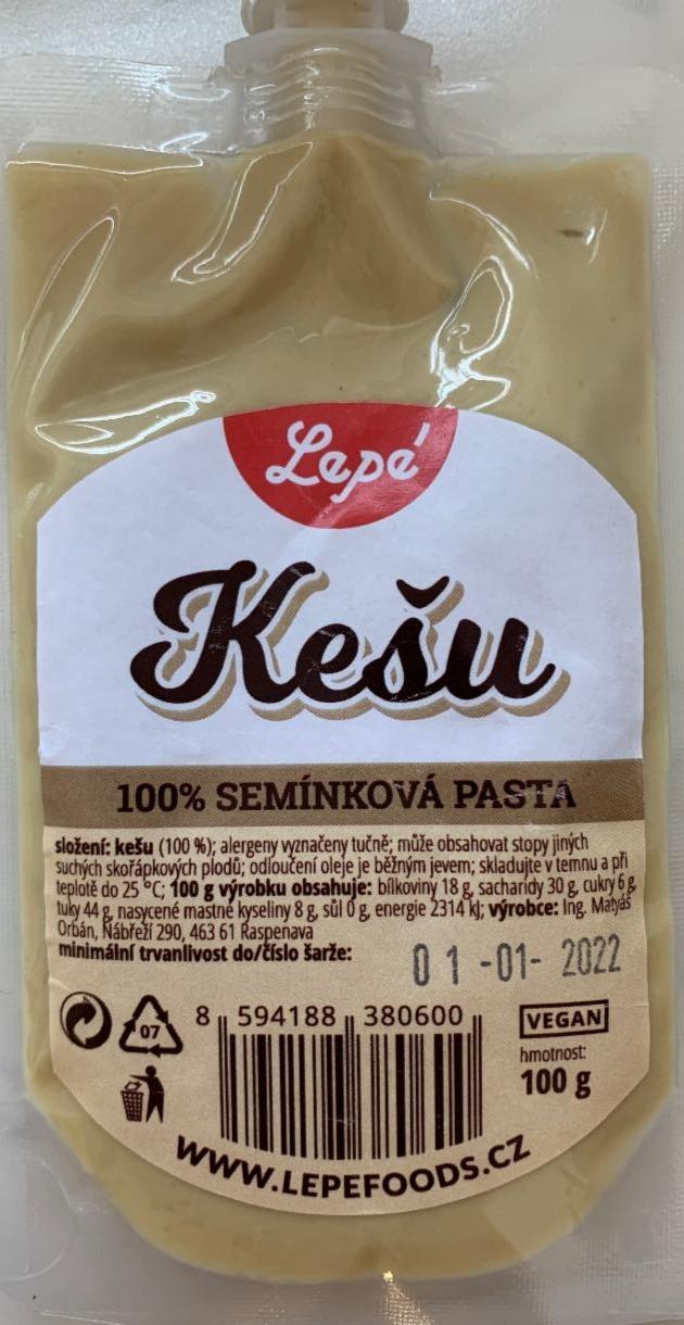 Fotografie - Kešu 100% semínková pasta Lepé