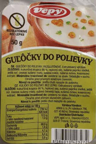 Fotografie - Kuličky do polévky Vepy