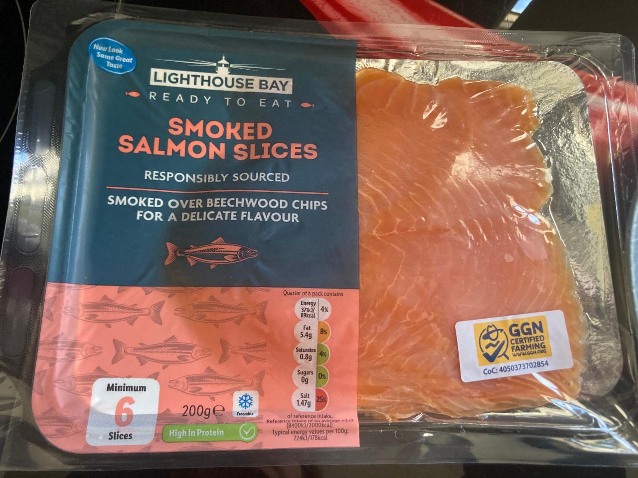 Fotografie - Smoked Salmon Slices Lighthouse Bay