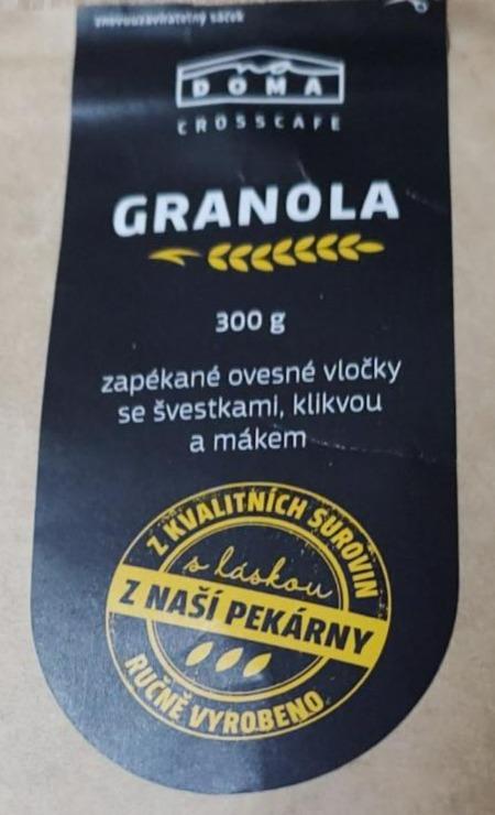 Fotografie - Granola zapékané ovesné vločky se švestkami, klikvou a mákem CrossCafe