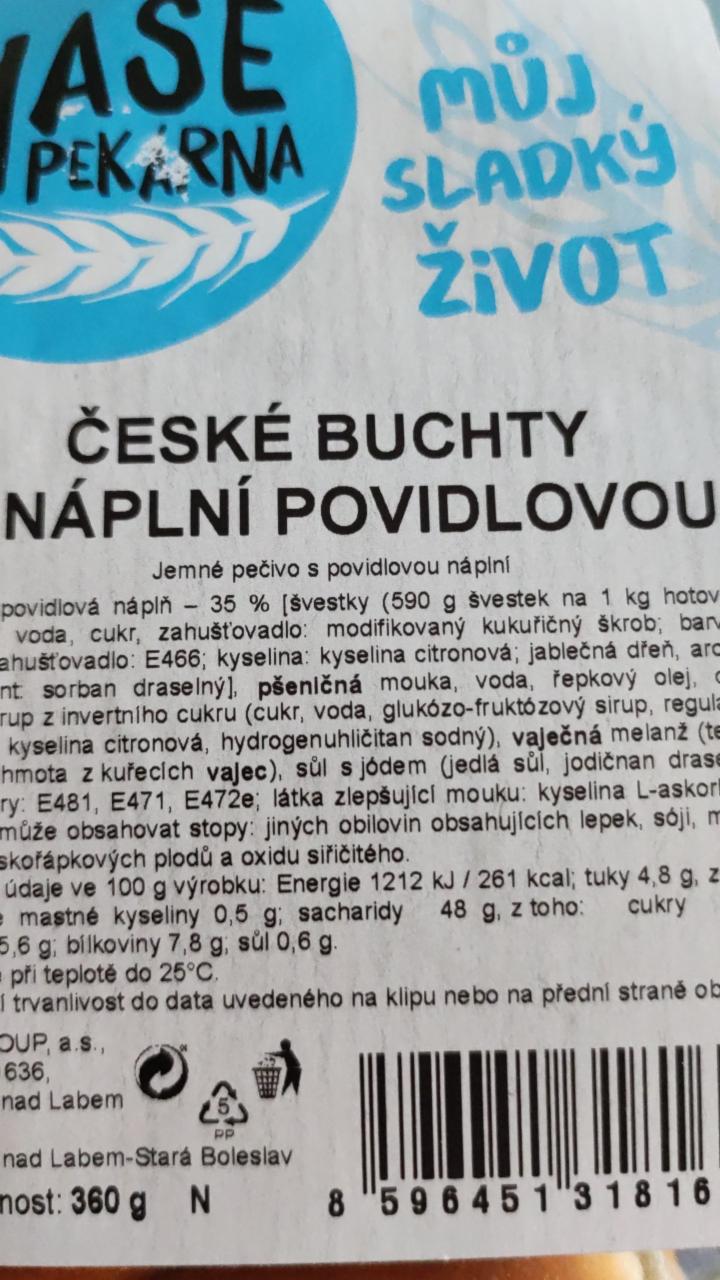 Fotografie - České buchty s náplní povidlovou Naše pekárna