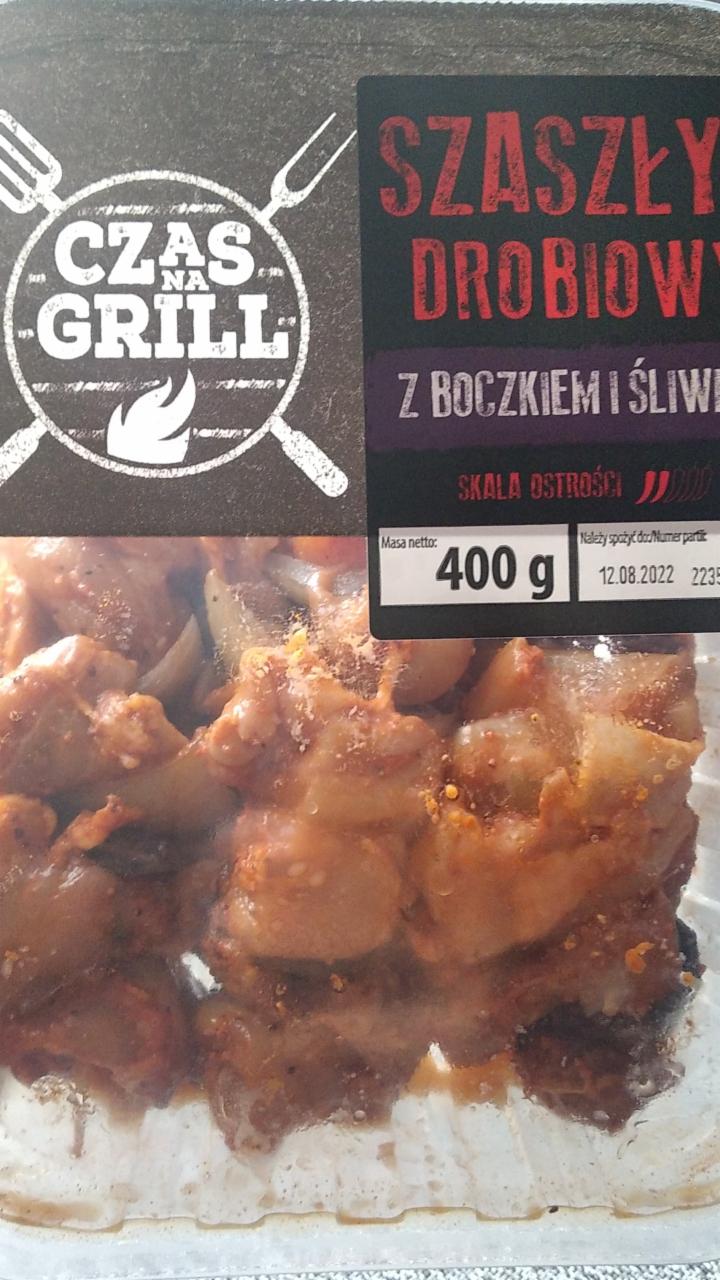 Fotografie - Szaszlyk Drobiowy z boczkiem i śliwka Czas na Grill