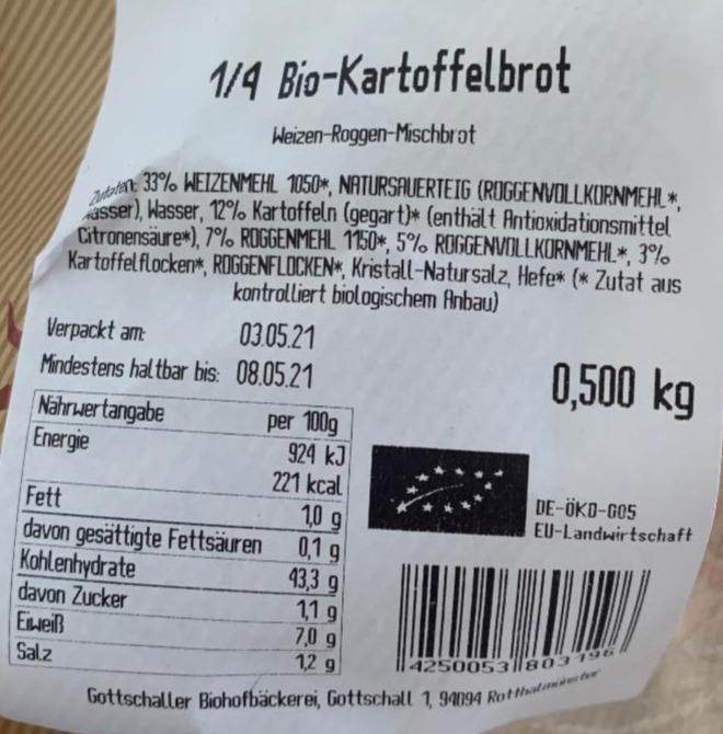 Fotografie - Bio-Kartoffelbrot