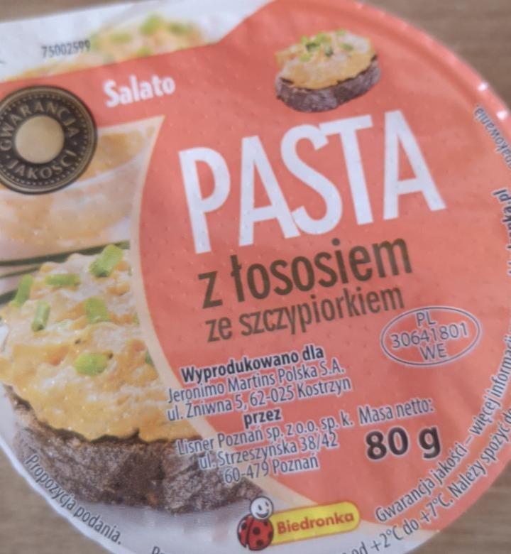 Fotografie - Pasta z lososiem ze szczypiorkiem Salato