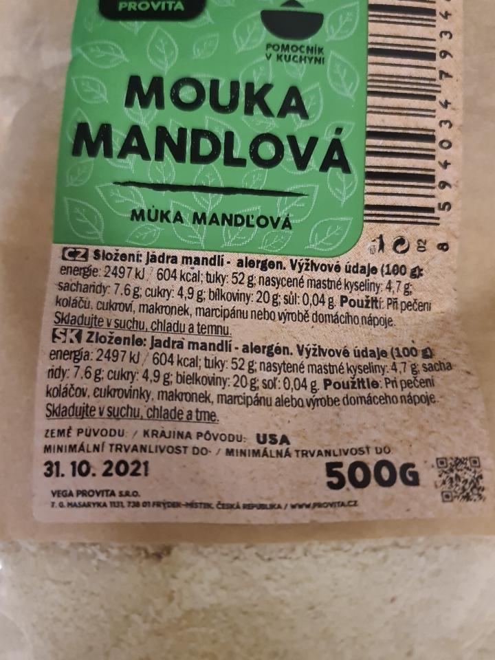 Fotografie - Mouka mandlová Provita