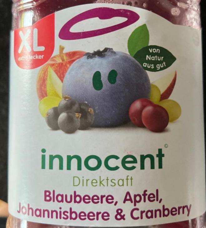 Fotografie - Direktsaft Blaubeere Apfel, Johannisbeere & Cranberry Innocent