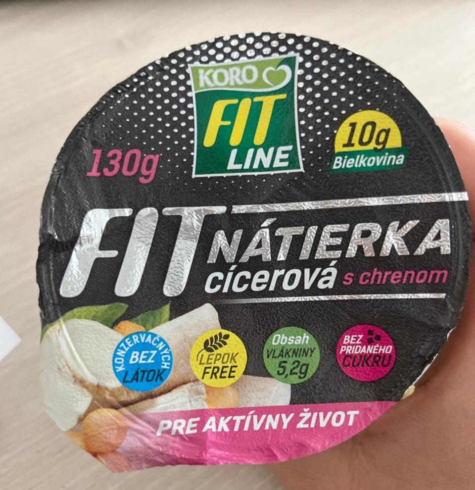 Fotografie - nátierka cícerová s chrenom Fit Line