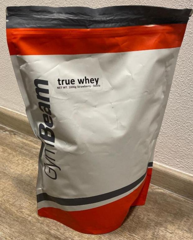 Fotografie - True Whey Protein Strawberry Stevia GymBeam