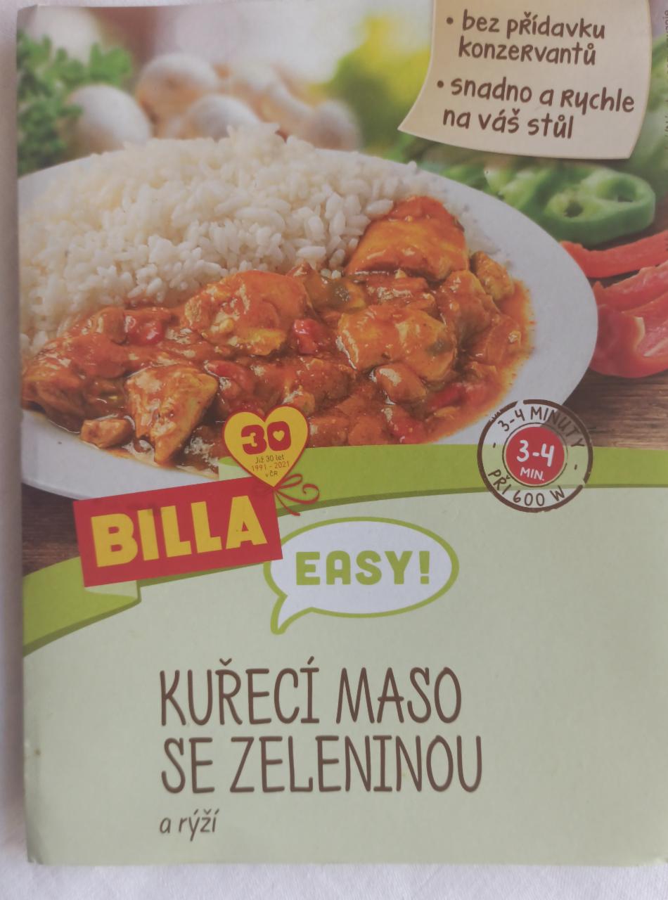 Fotografie - Kuřecí maso se zeleninou a rýží Billa Easy!