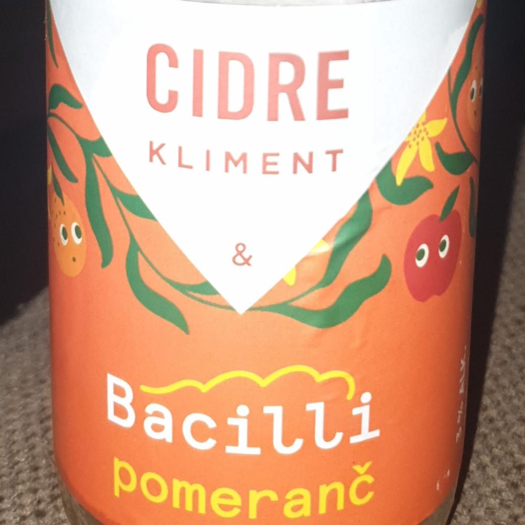 Fotografie - Cidre Kliment pomeranč Bacilli