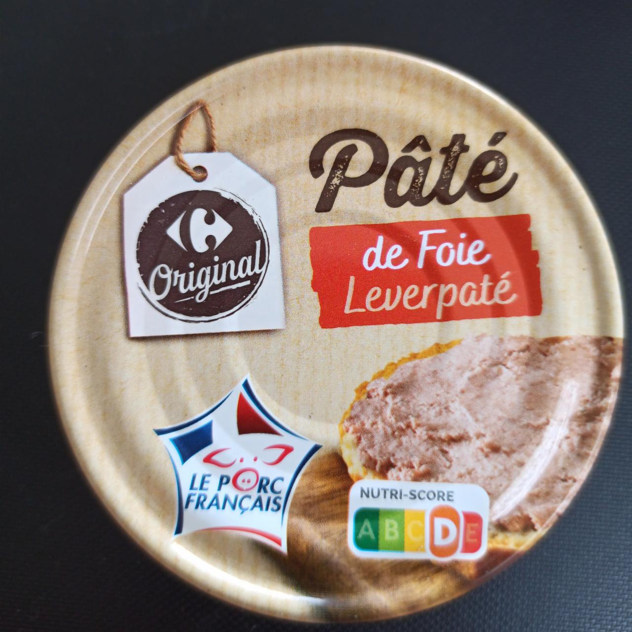 Fotografie - Pâté de foie Carrefour Original