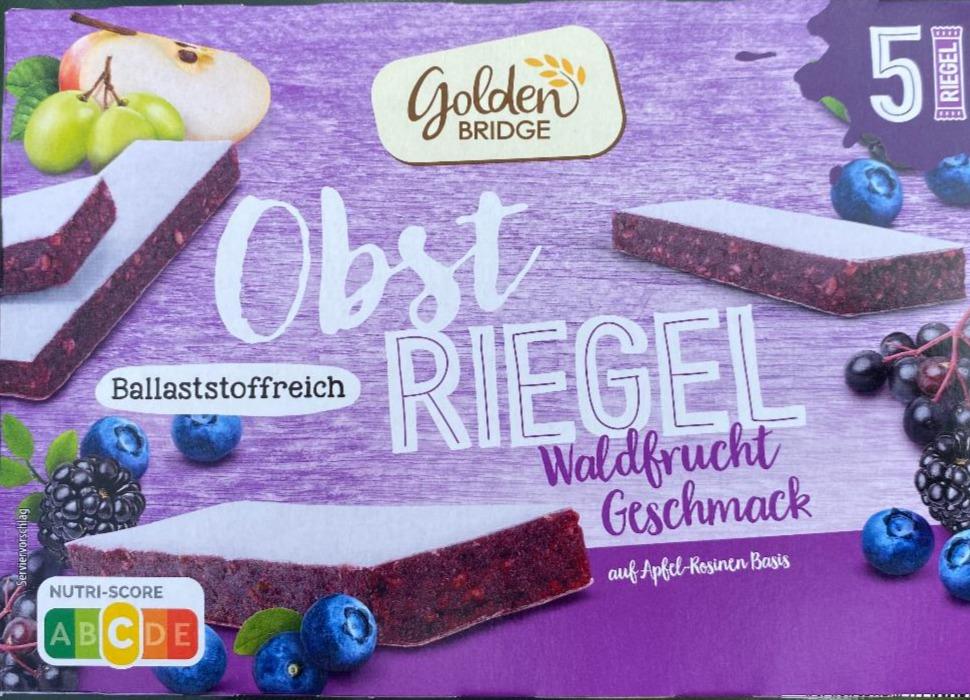 Fotografie - Obst Riegel Waldbrucht Golden Bridge