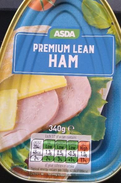 Fotografie - ASDA premium lean ham