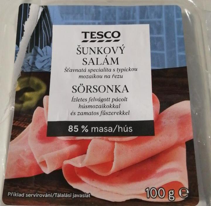 Fotografie - šunkový salám Tesco