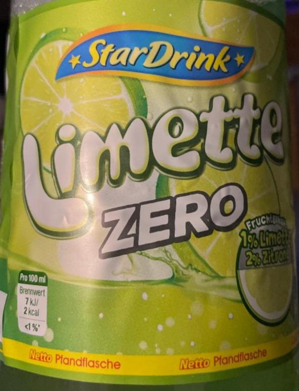 Fotografie - Limette Zero StarDrink