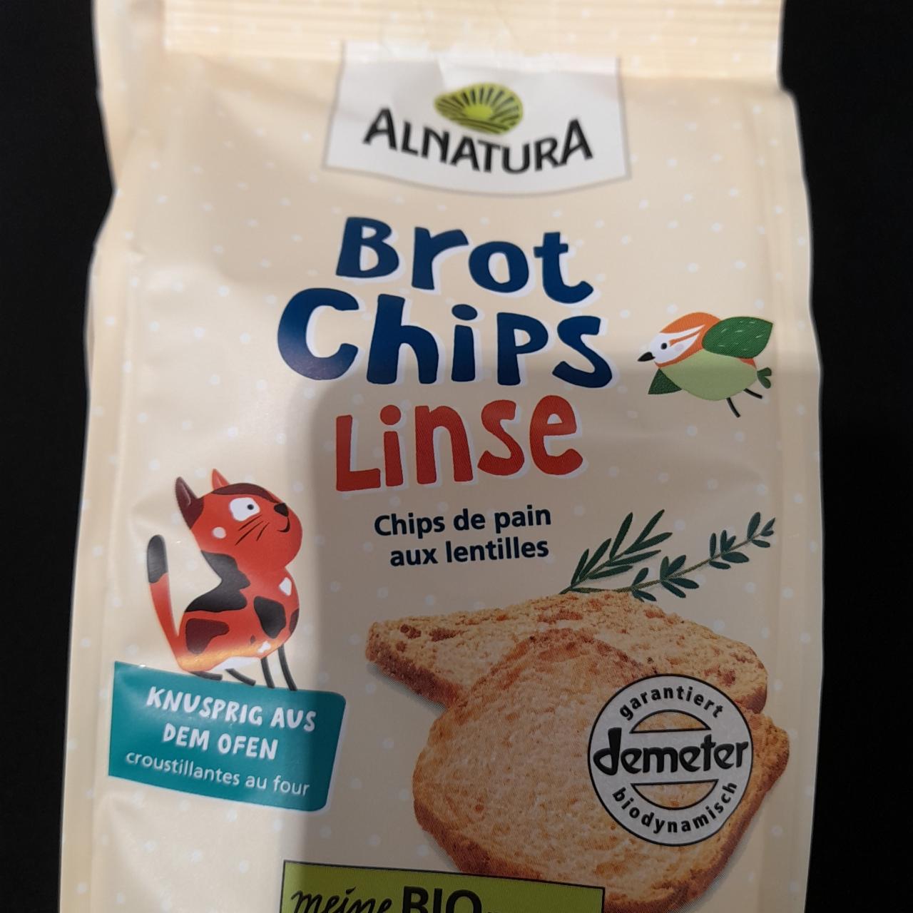 Fotografie - Brot Chips Linse Alnatura