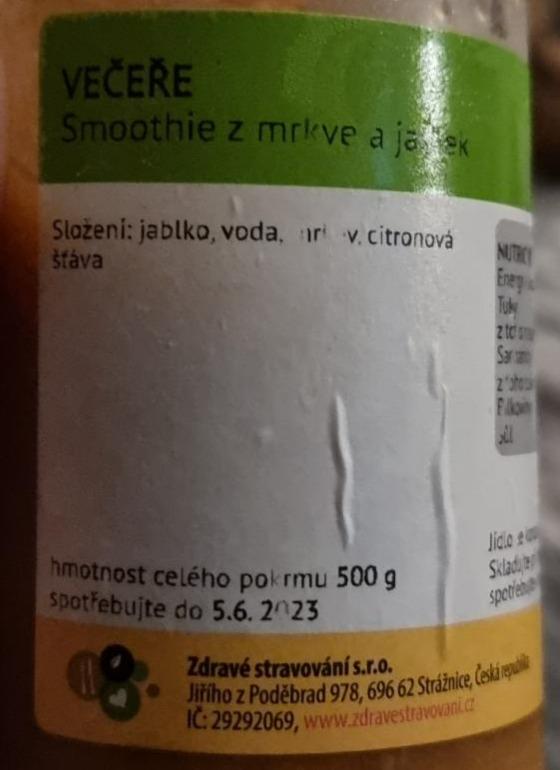 Fotografie - Smoothie z mrkve a jablek Zdravé stravování