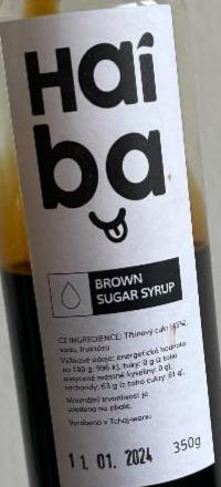 Fotografie - Brown sugar syrup Haiba