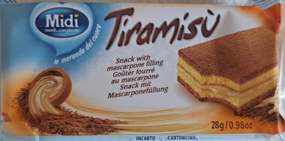 Fotografie - Tiramisu Snack s náplní z mascarpone Midi