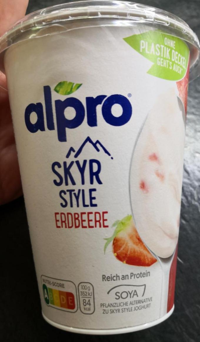 Fotografie - Skyr style Jahoda Alpro