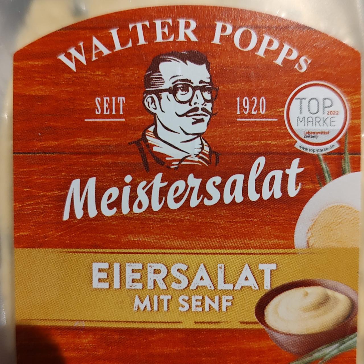 Fotografie - Meistersalat Eiersalat mit Senf Walter Popps