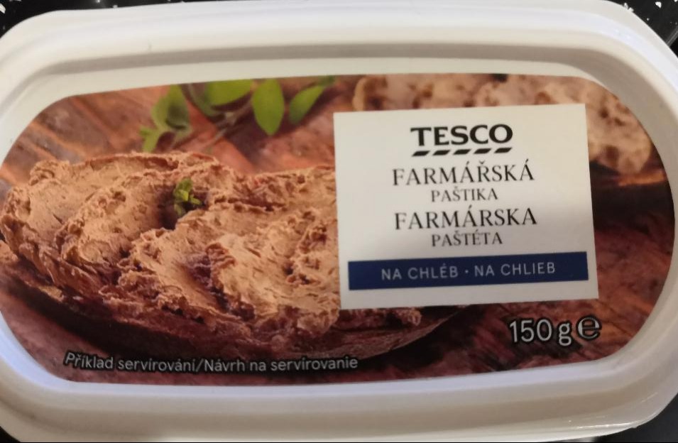 Fotografie - Tesco farmářská paštika na chléb