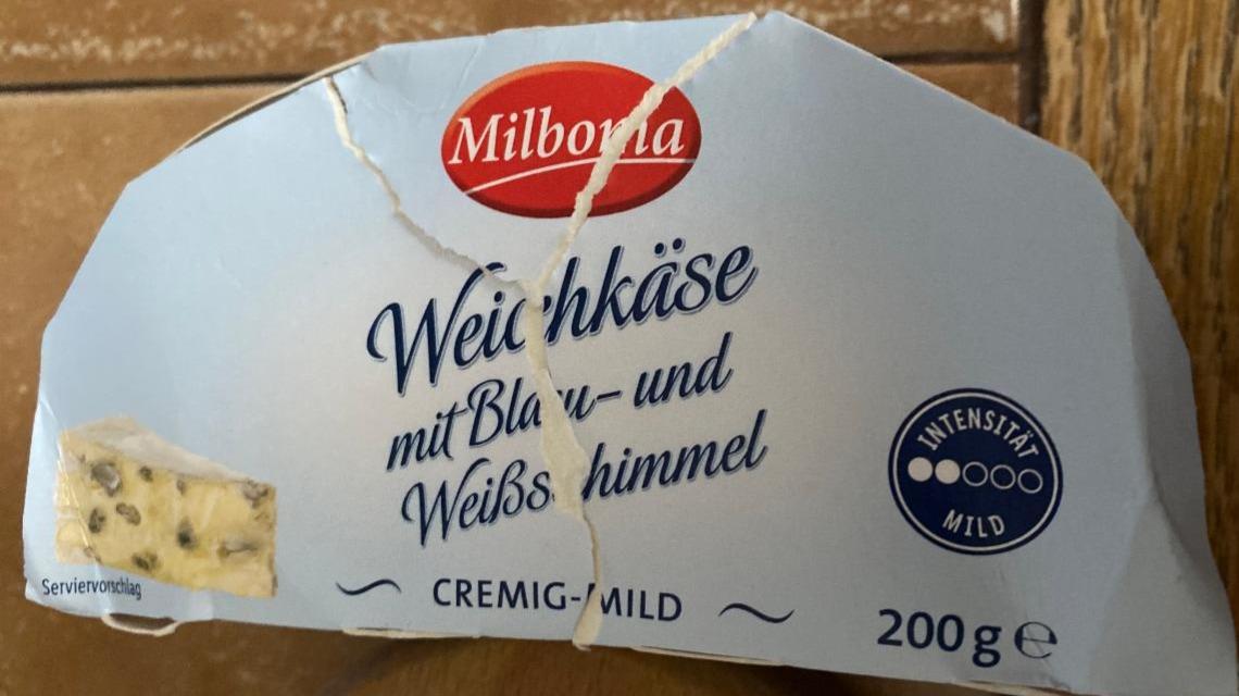 Fotografie - Weichkäse mit Blau und Weißschimmel Milbona