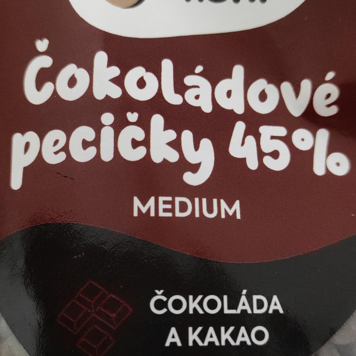 Fotografie - Čokoládové pecičky 45% medium čokoláda a kakao Mlsni