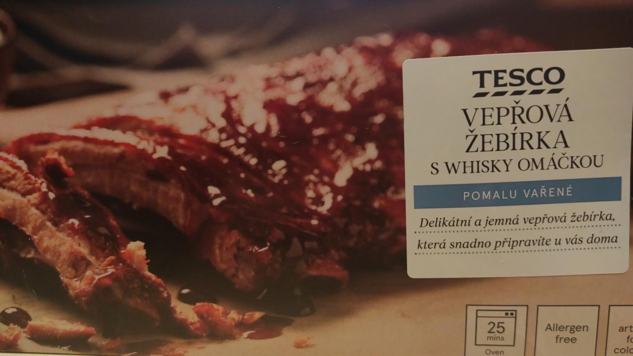 Fotografie - Vepřová žebírka s whisky omáčkou Tesco