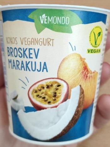 Fotografie - Kokos vegangurt broskev marakuja Vemondo