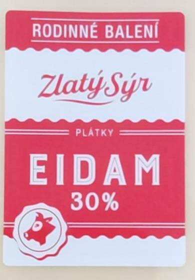 Fotografie - Eidam 30% bloček Zlatý sýr