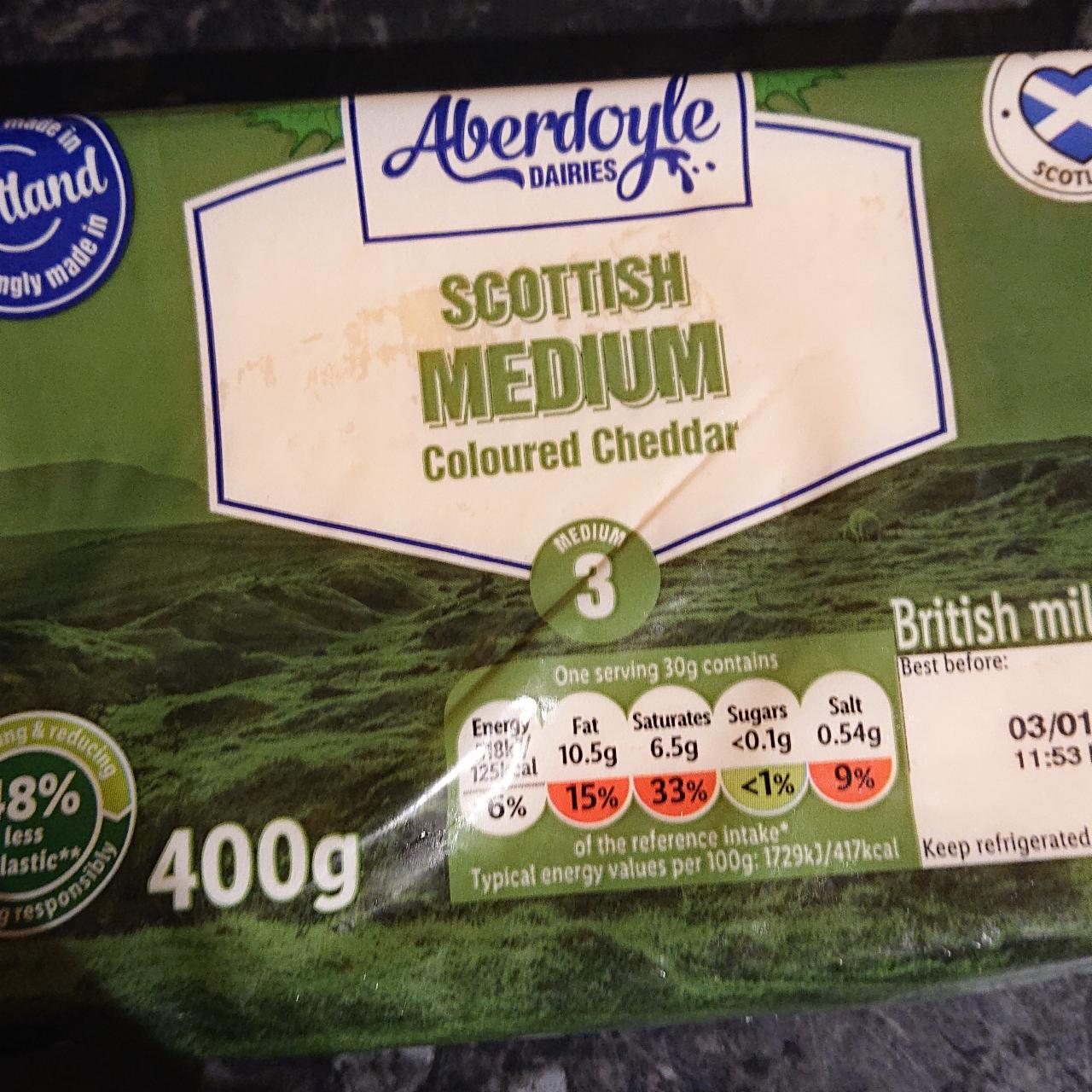 Fotografie - Scottish Medium Coloured Cheddar Aberdoyle Dairies