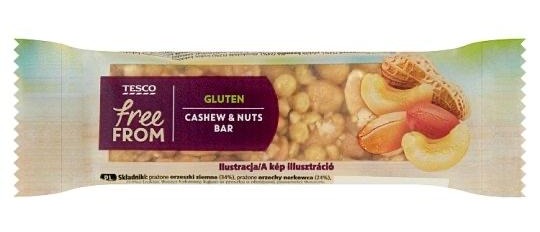 Fotografie - Tesco freeFROM cashew & nuts bar