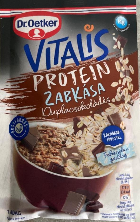 Fotografie - Vitalis Protein Zabkása Duplacsokoládés Dr.Oetker