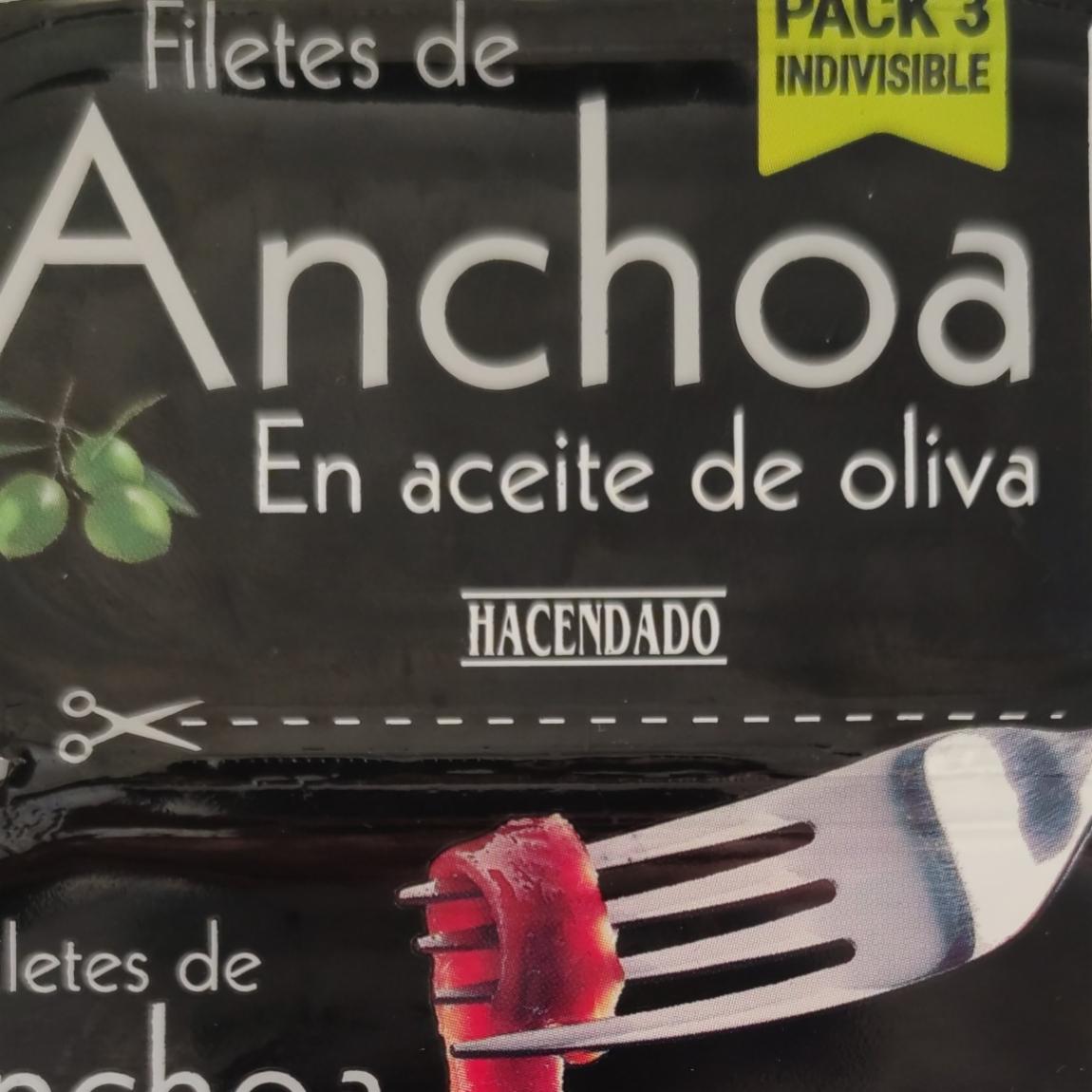 Fotografie - Anchoa en aceite de oliva Hacendado