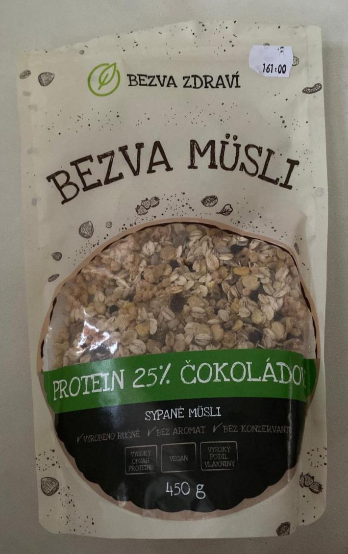 Fotografie - Bezva Müsli Sypané müsli protein 25% čokoládové Bezva zdraví