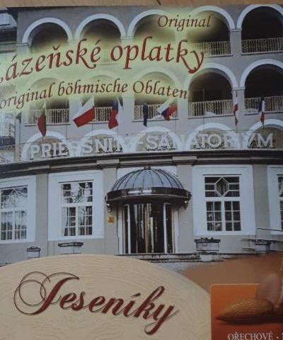 Fotografie - Originál lázeňské oplatky Jeseníky