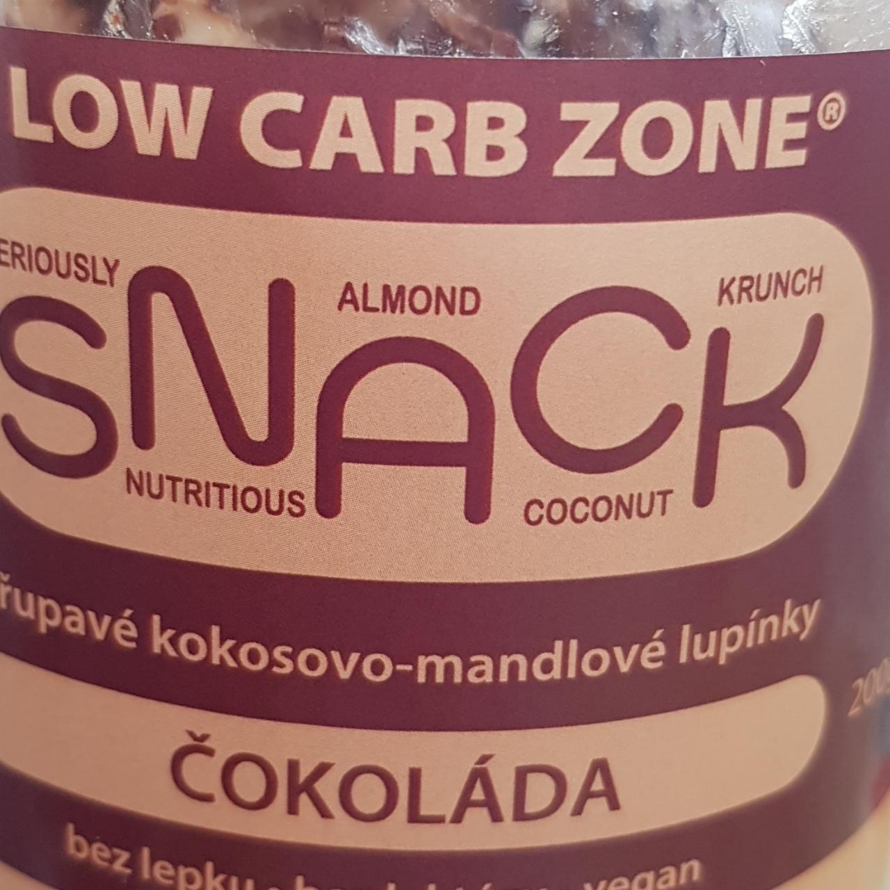 Fotografie - Křupavé kokosovo-mandlové lupínky čokoláda Snack