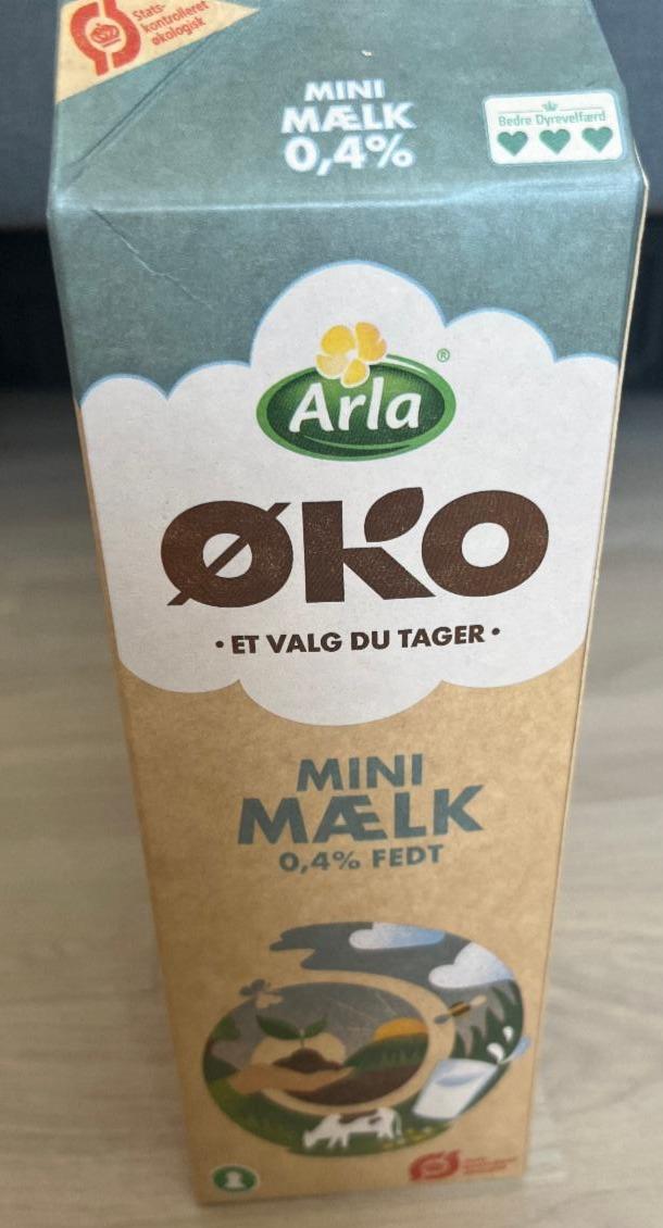 Fotografie - Øko Mini Mælk 0,4% Fedt Arla