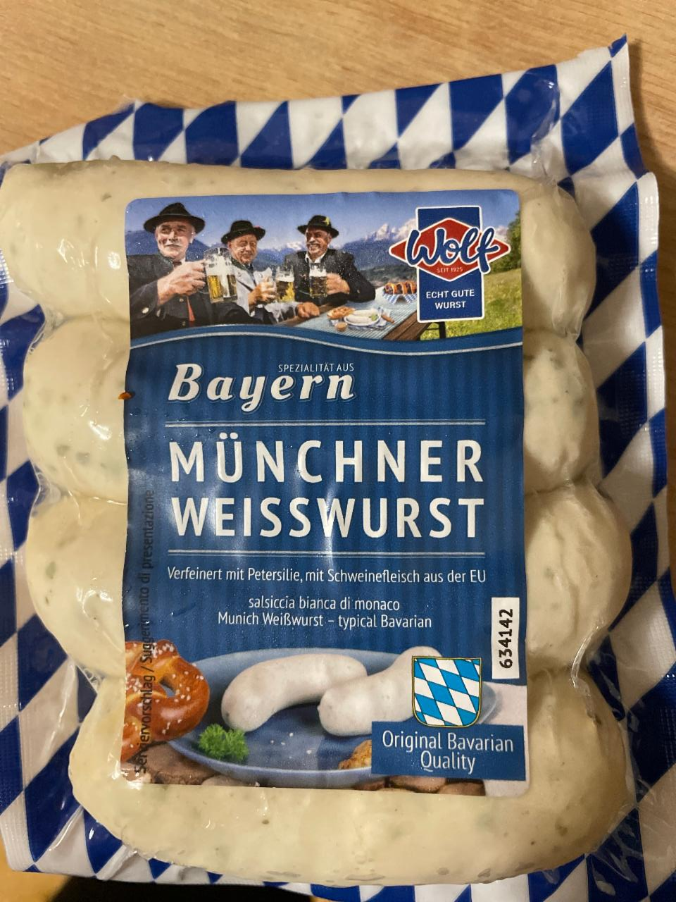 Fotografie - Bayern Münchner Weisswurst Wolf