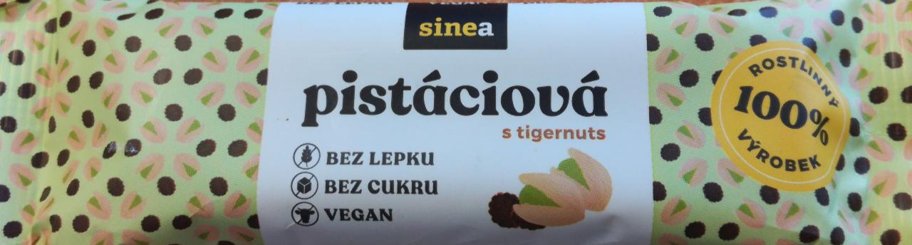 Fotografie - Pistaciová s tigernuts raw tyčinka Sinea