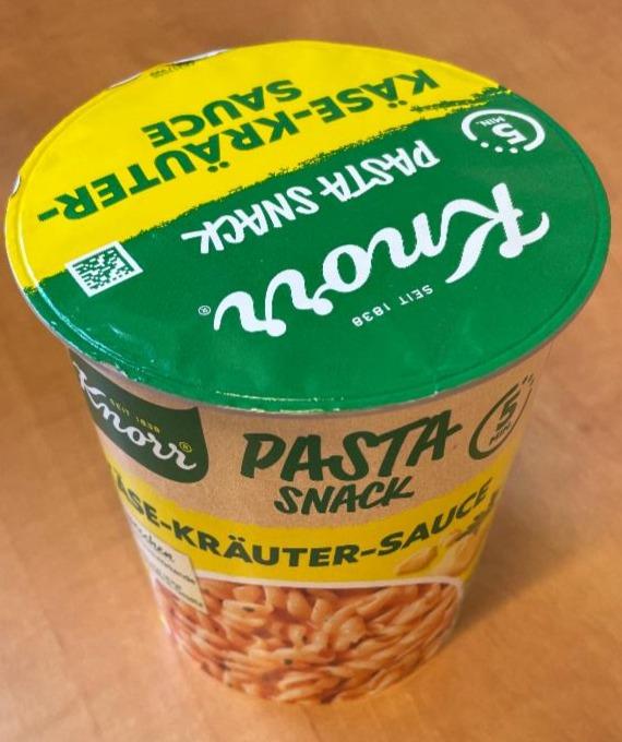 Fotografie - Pasta Snack Käse-Kräuter-Sauce Knorr