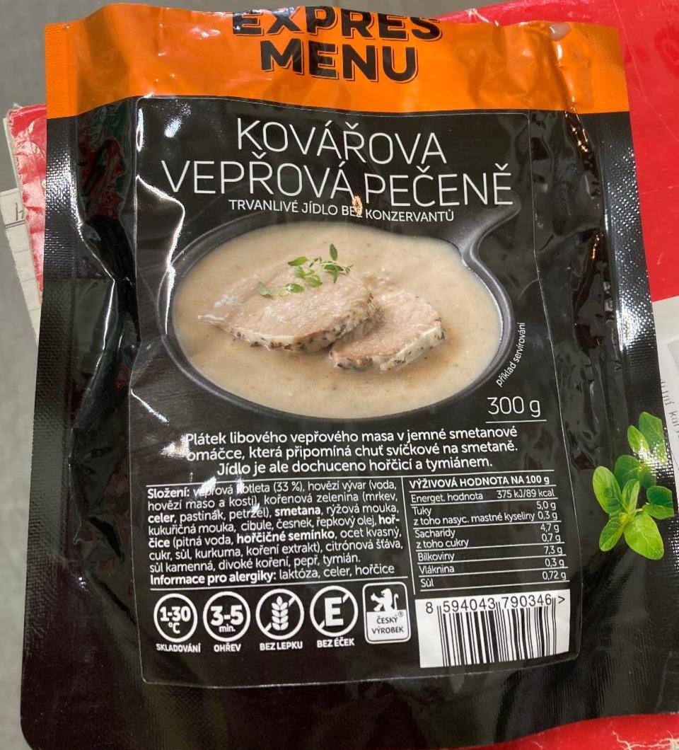 Fotografie - Kovářova vepřová pečeně Expres menu