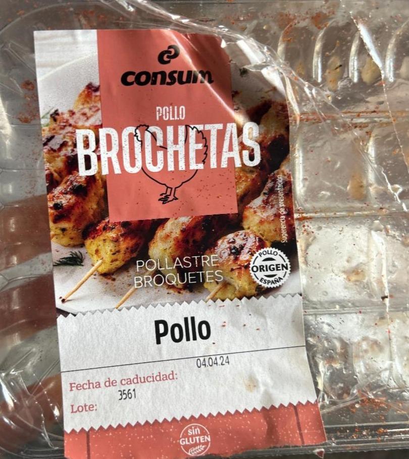 Fotografie - Pollo brochetas Consum