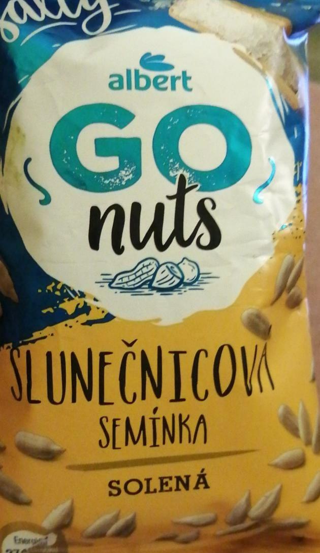 Fotografie - Go nuts slunečnicová semínka solená Albert