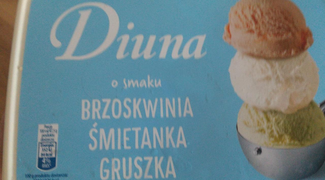 Fotografie - Diuna o smaku brzoskwinia śmietanka gruszka