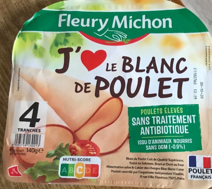 Fotografie - Blanc de Poulet J'AIME Fleury Michon