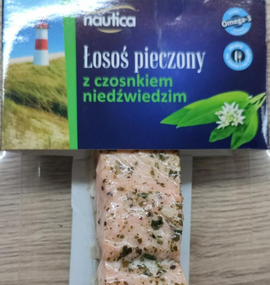 Fotografie - Łosoś pieczony z czosnkiem niedźwiedzim Nautica